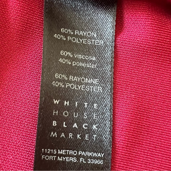 WHBM - Long Sleeve Off The Shoulder Top In Pink - Picture 9 of 11